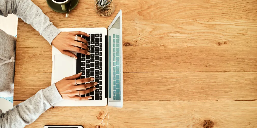 picture of person on laptop