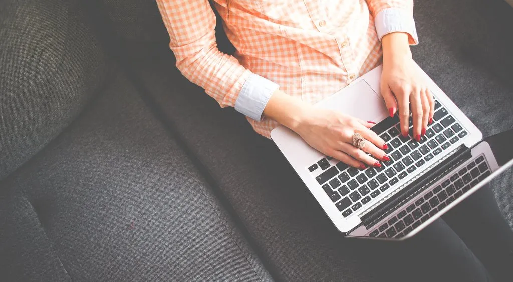 picture of person on laptop